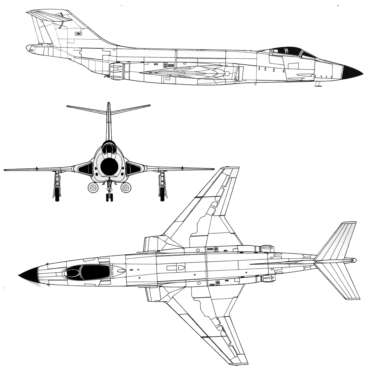 Mcdonnell F-101 Voodoo Blueprint - Download Free Blueprint For 3D Modeling