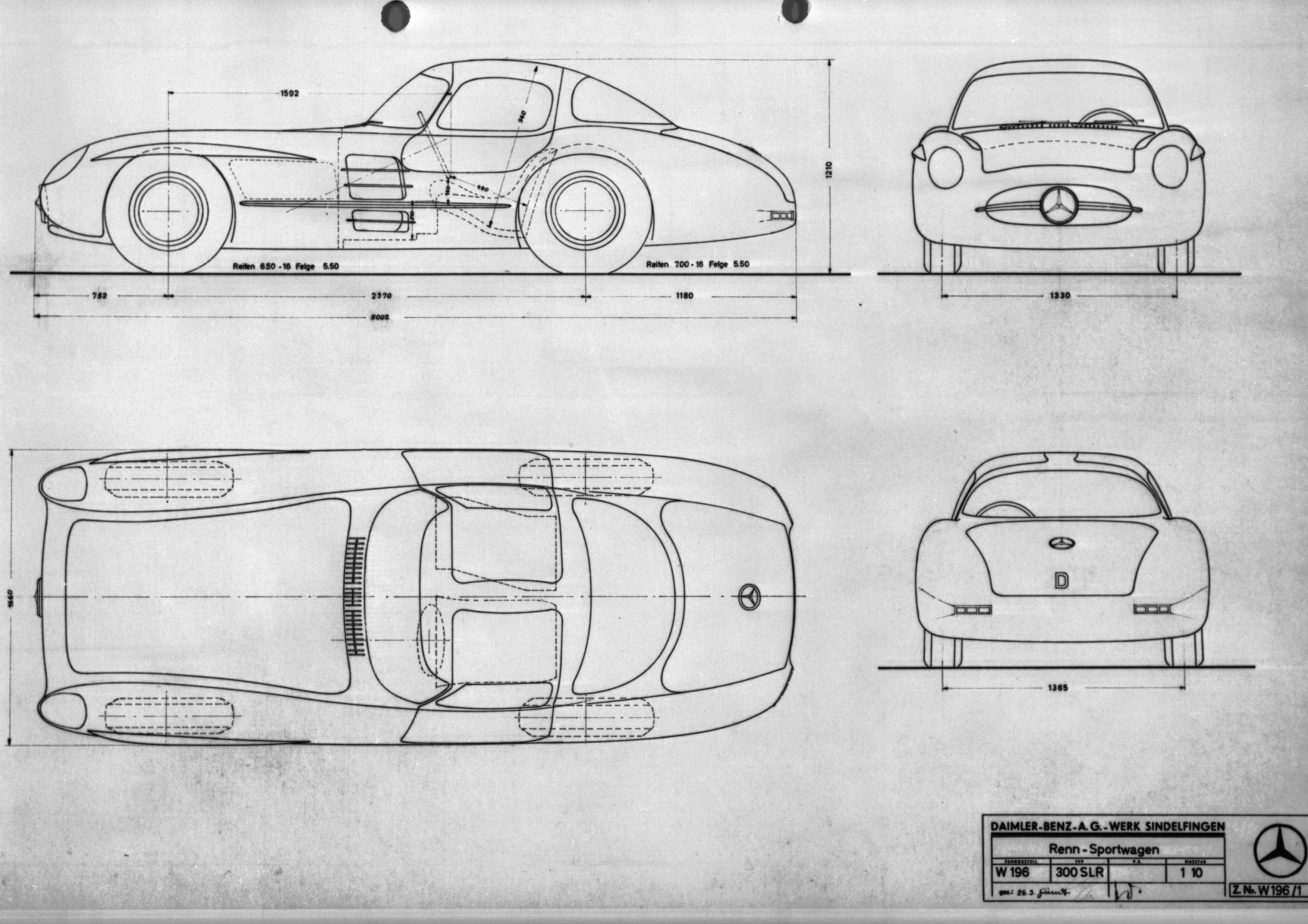 Mercedes slr blueprint #6