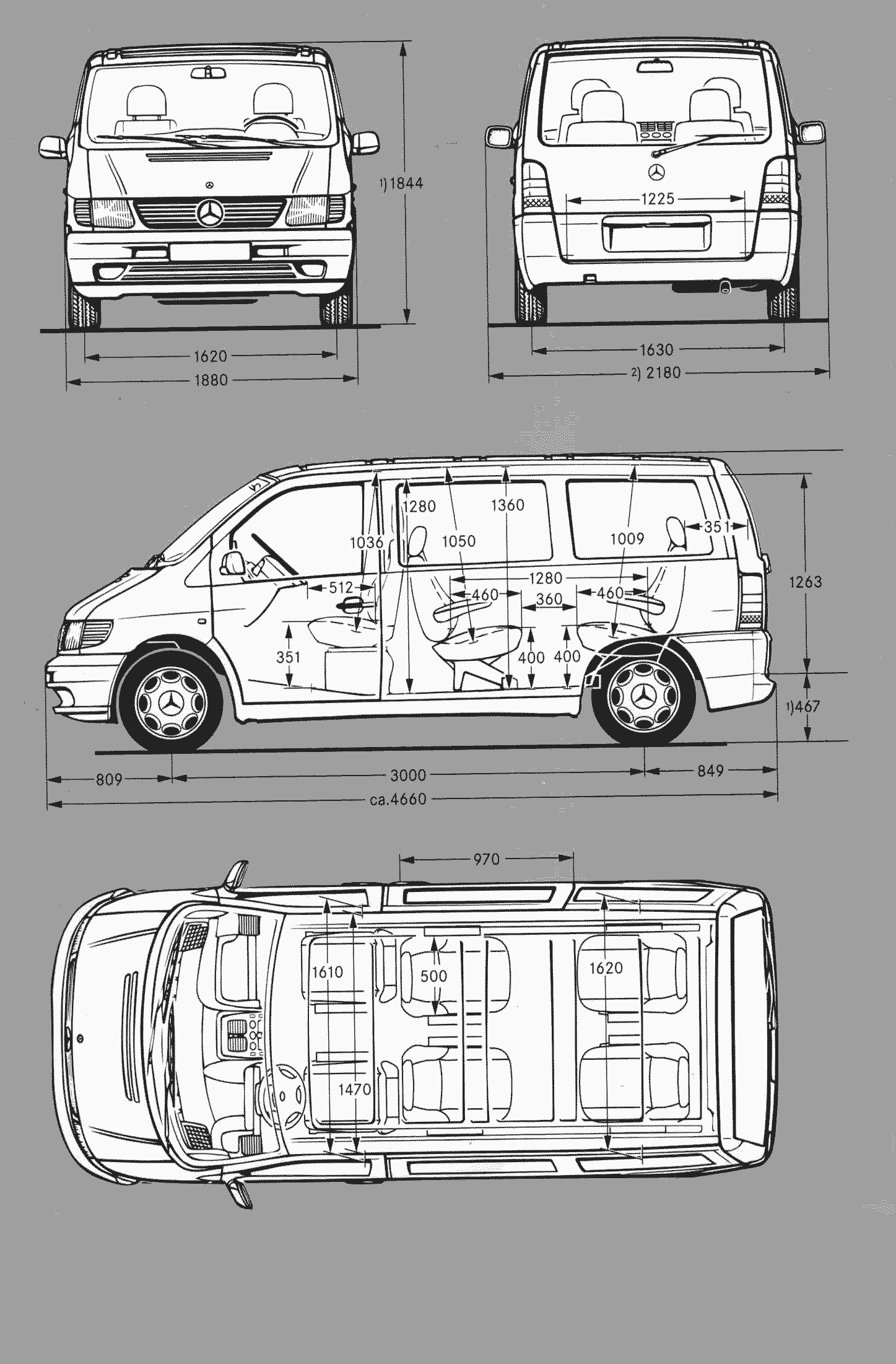 Mercedes benz vito blueprint #4