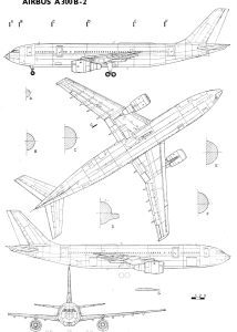 Airbus A300 blueprint