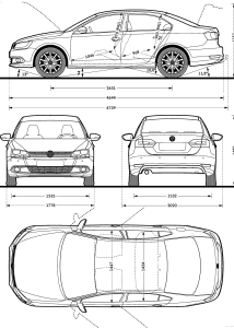 Volkswagen Jetta blueprint