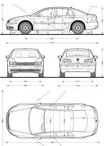 Volkswagen Phaeton blueprint