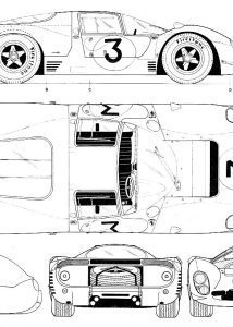 Ferrari 330 P4 blueprint