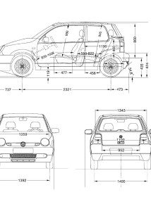 Volkswagen Lupo blueprint