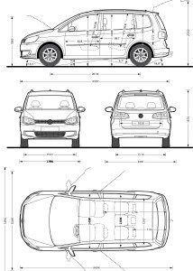 Volkswagen Touran blueprint