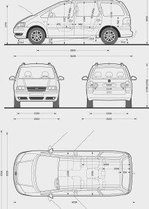 Volkswagen Sharan blueprint