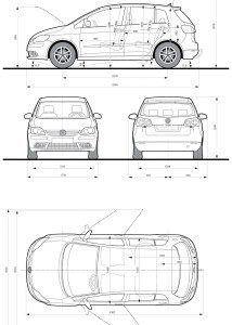 Volkswagen Golf Plus blueprint