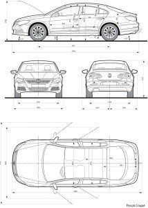 Volkswagen Passat CC blueprint