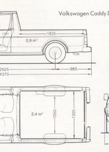 Volkswagen Caddy blueprint