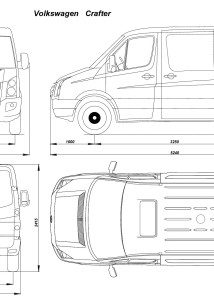 Volkswagen Crafter blueprint