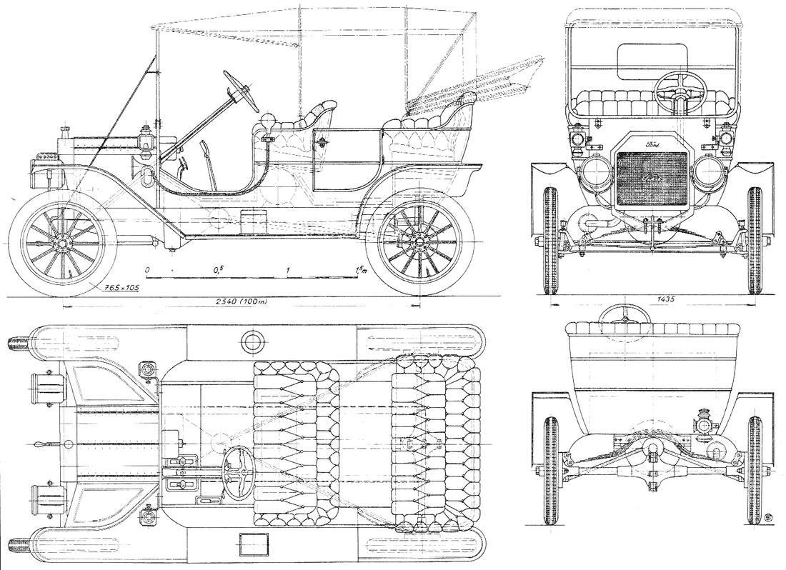 Ford Model T blueprint