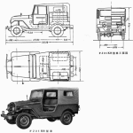Toyota Landcruiser blueprint
