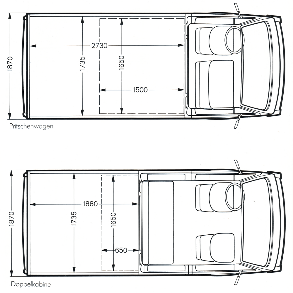 Volkswagen Transporter T3 blueprint