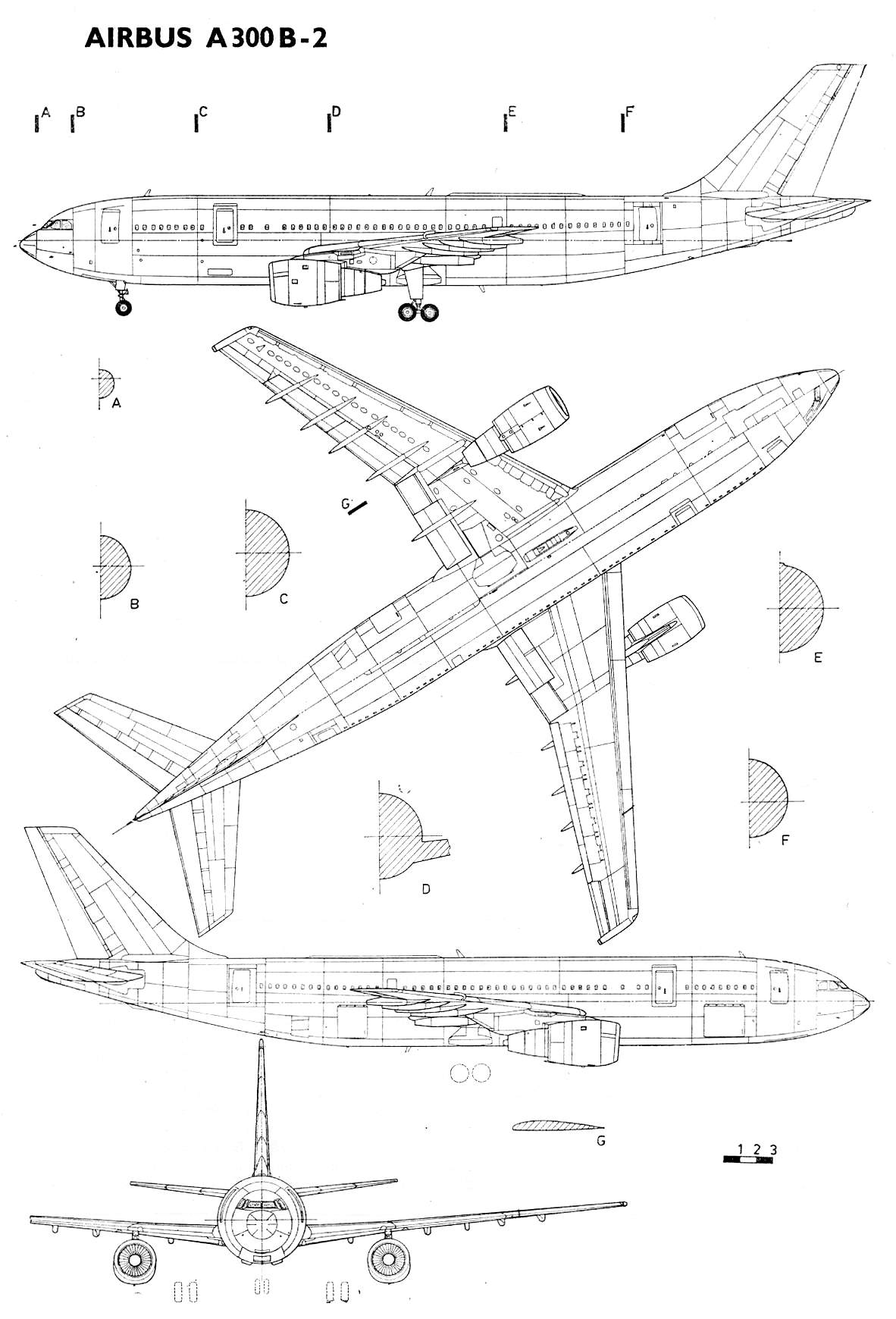 Airbus A300 blueprint