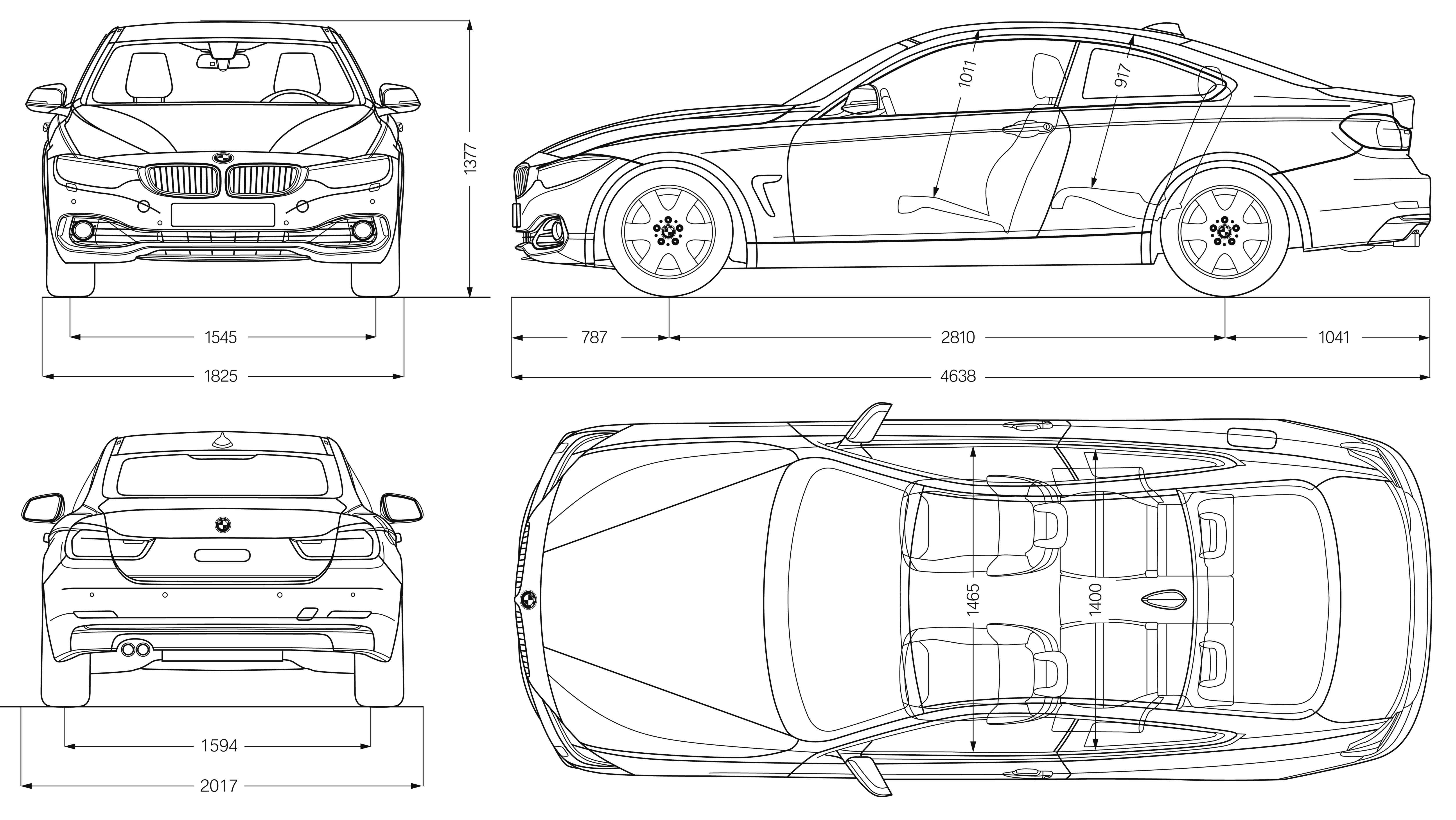 BMW 4 blueprint