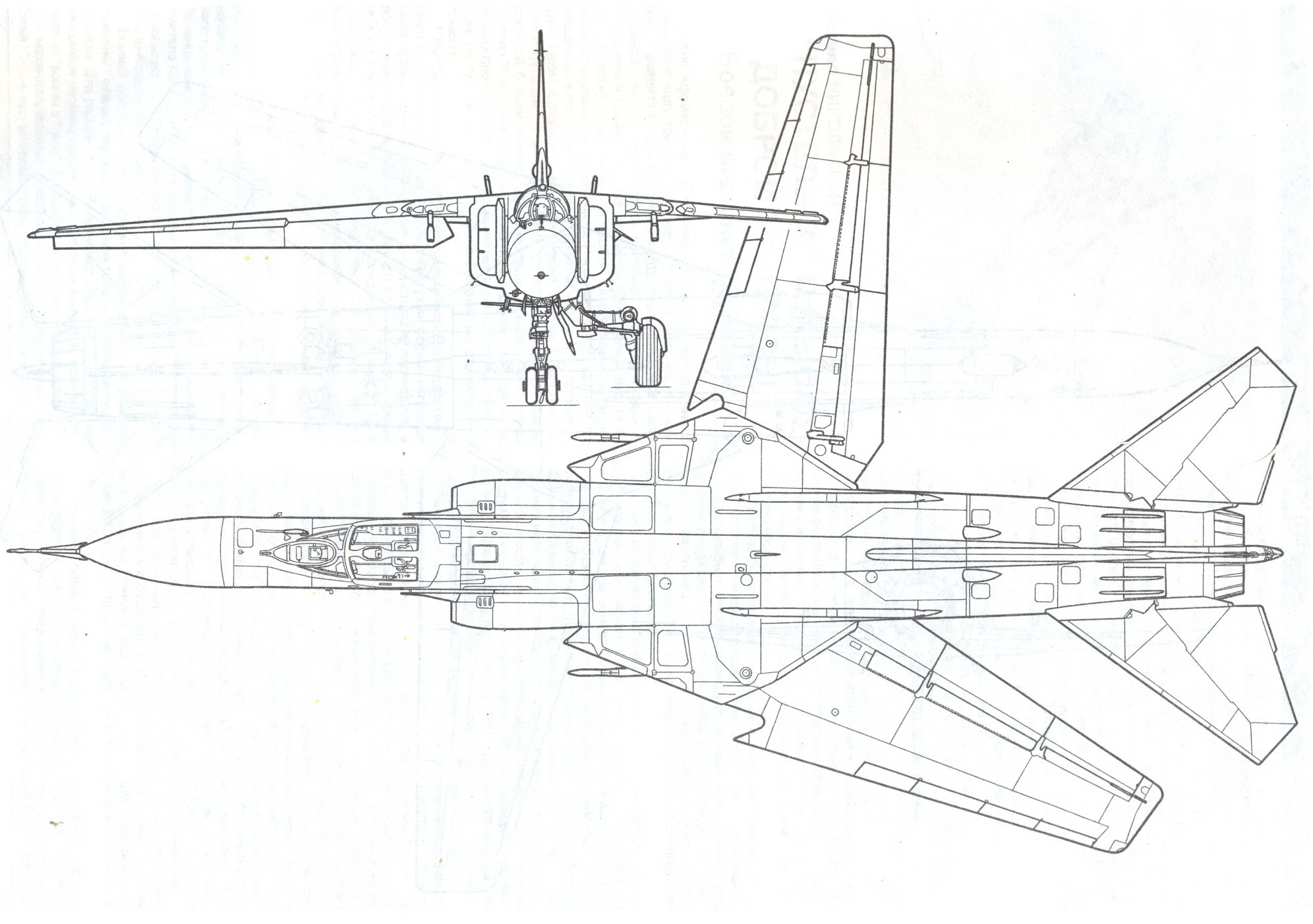 MiG-23 blueprint