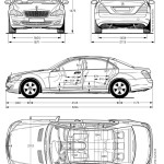 Mercedes-Benz S-Class blueprint