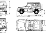 Mercedes-Benz G-Class blueprint