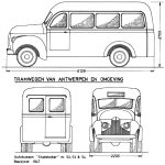 Studebaker Bus blueprint