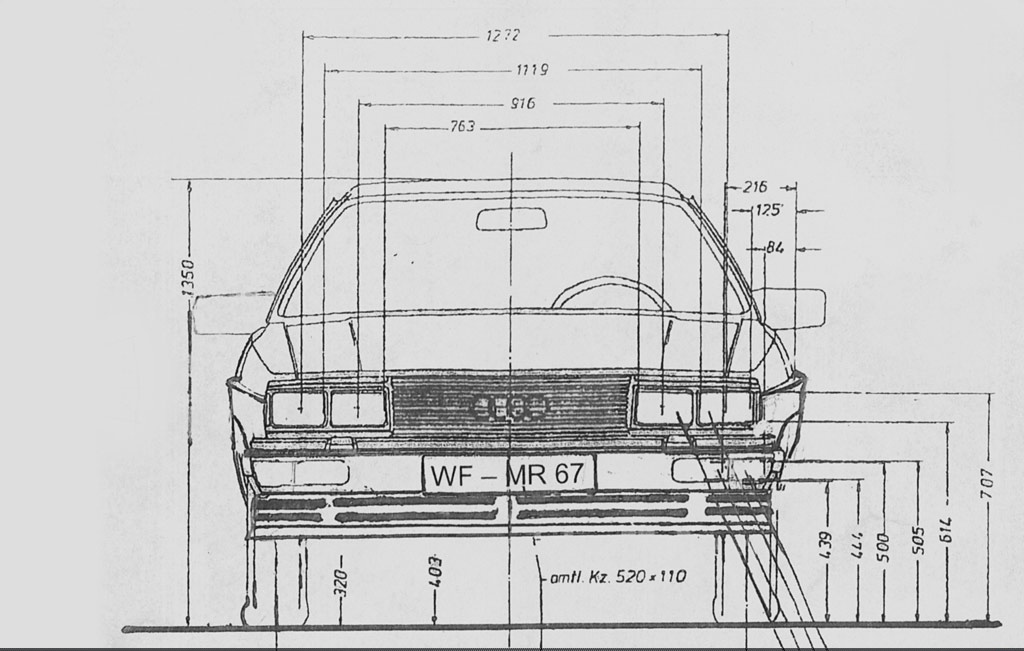 Audi Quattro blueprint