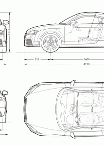 Audi TT blueprint