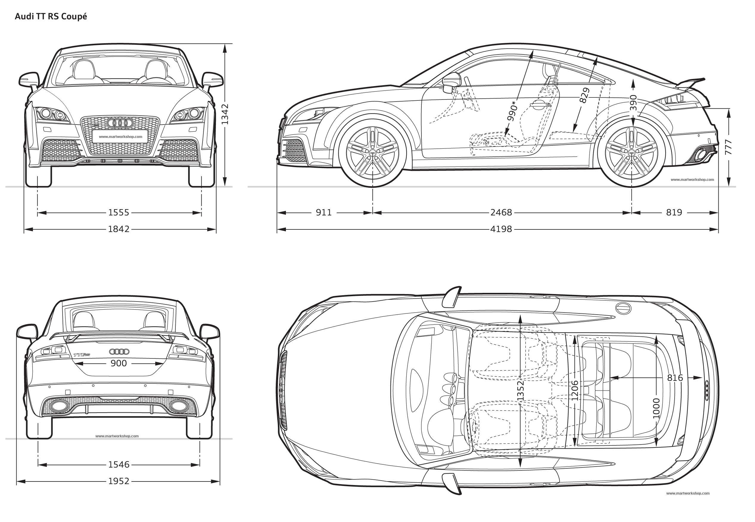 Audi TT blueprint