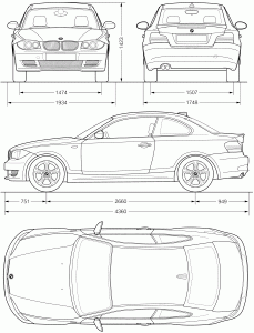 bmw E87 blueprint