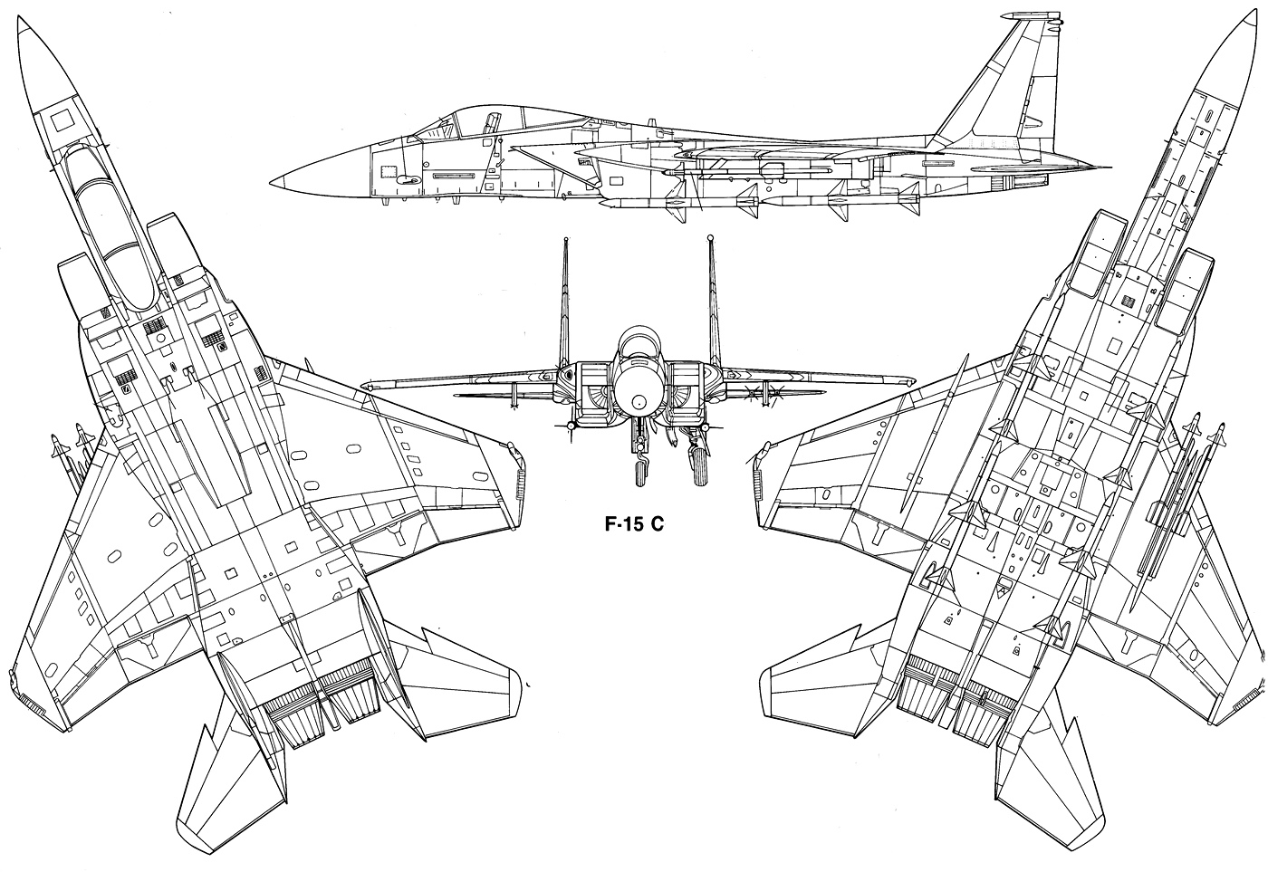 F-15 Eagle blueprint