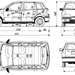 Fiat Punto blueprint