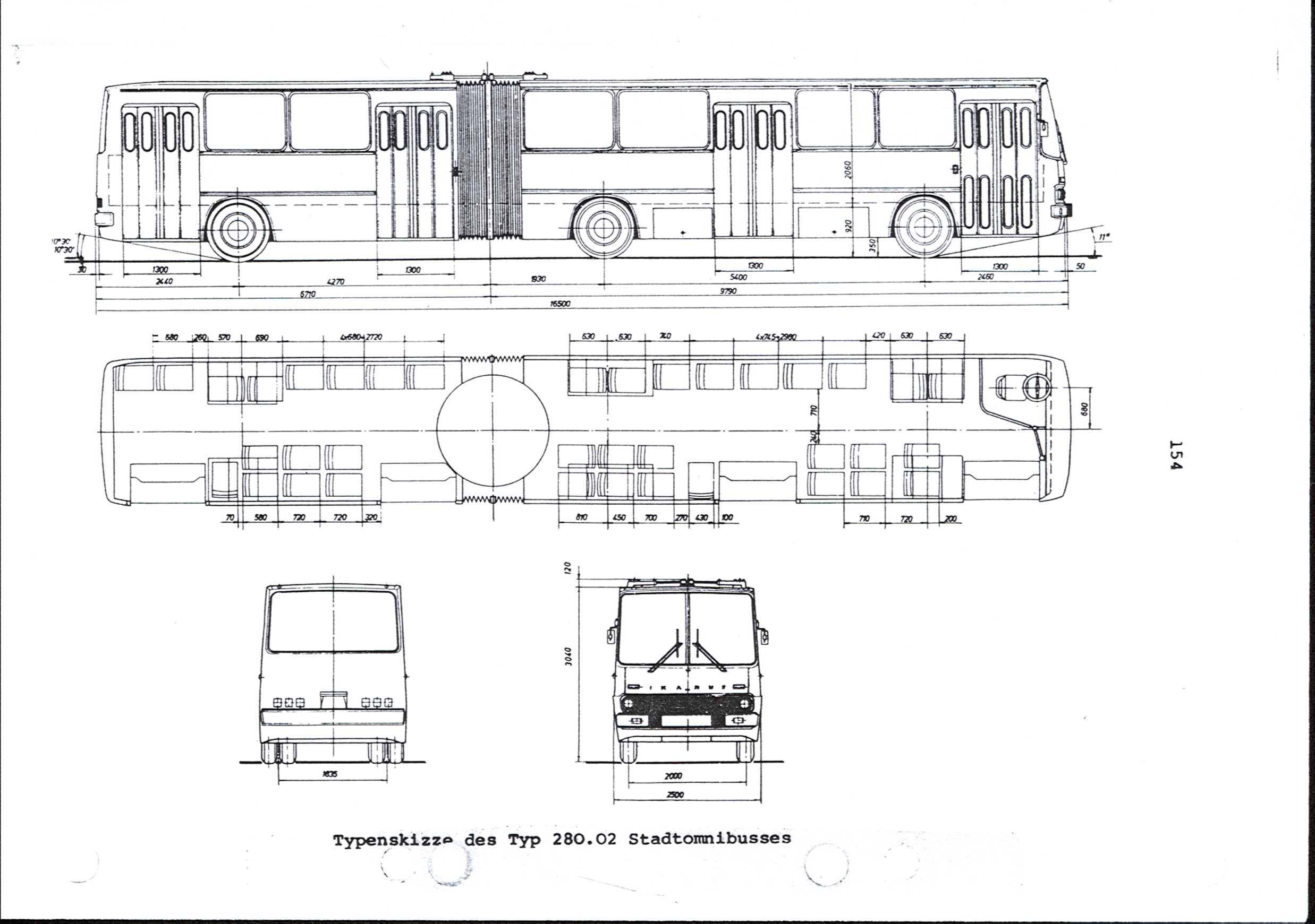 Ikarus 280 blueprint