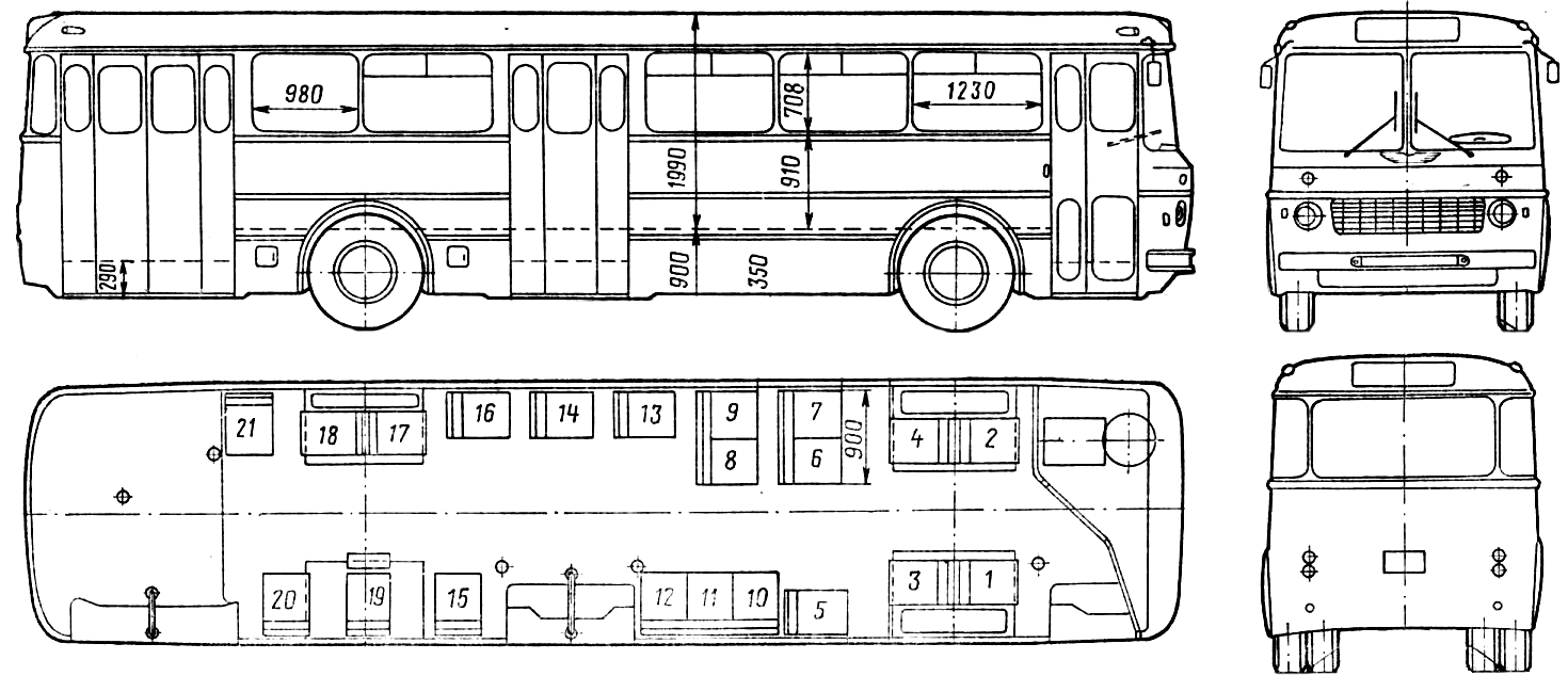 Ikarus 556 blueprint
