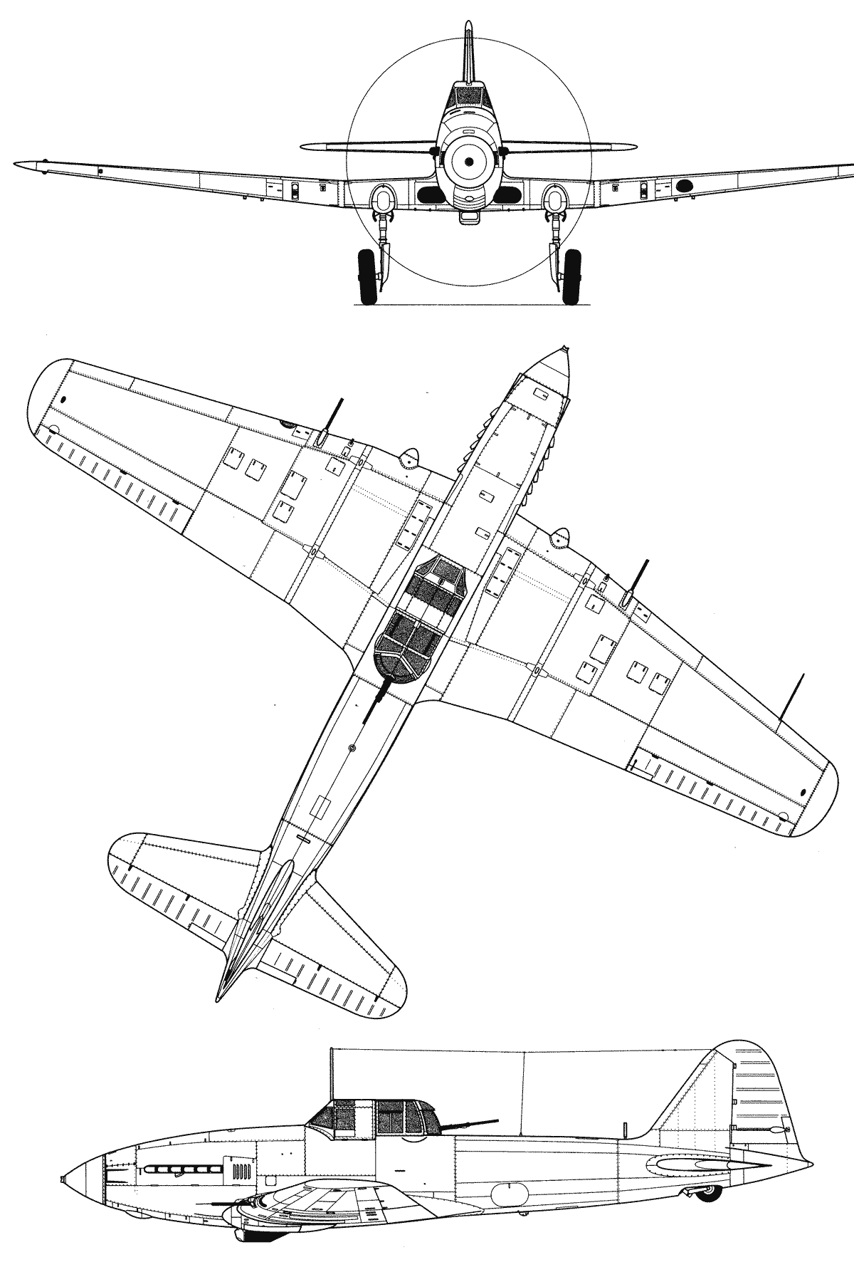 Ilyushin Il-10 blueprint