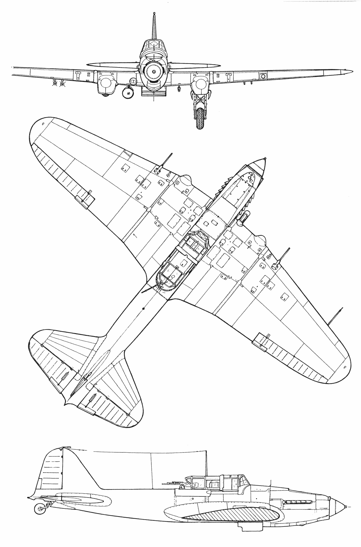 Ilyushin Il-2 blueprint