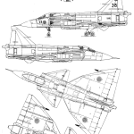 Saab 37 Viggen blueprint