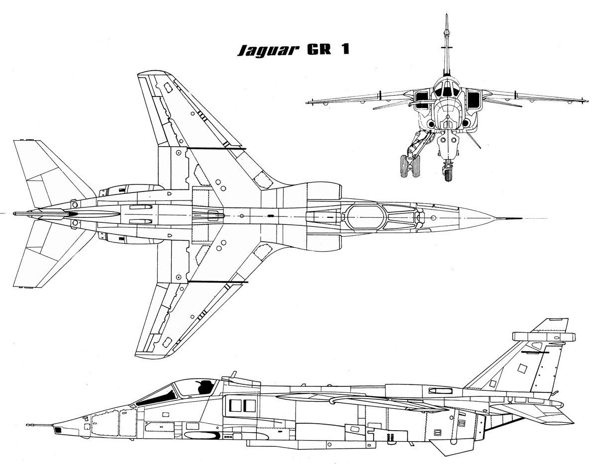 SEPECAT Jaguar blueprint