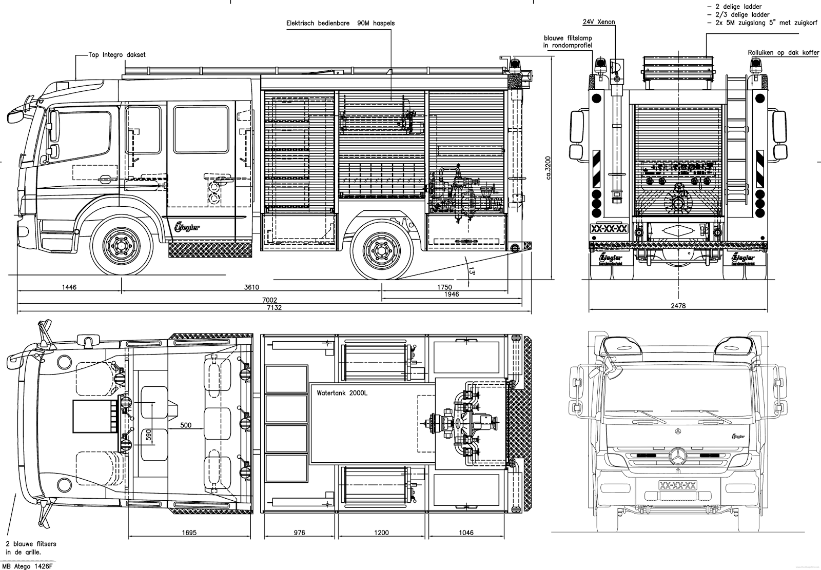 Atego firetruck blueprint