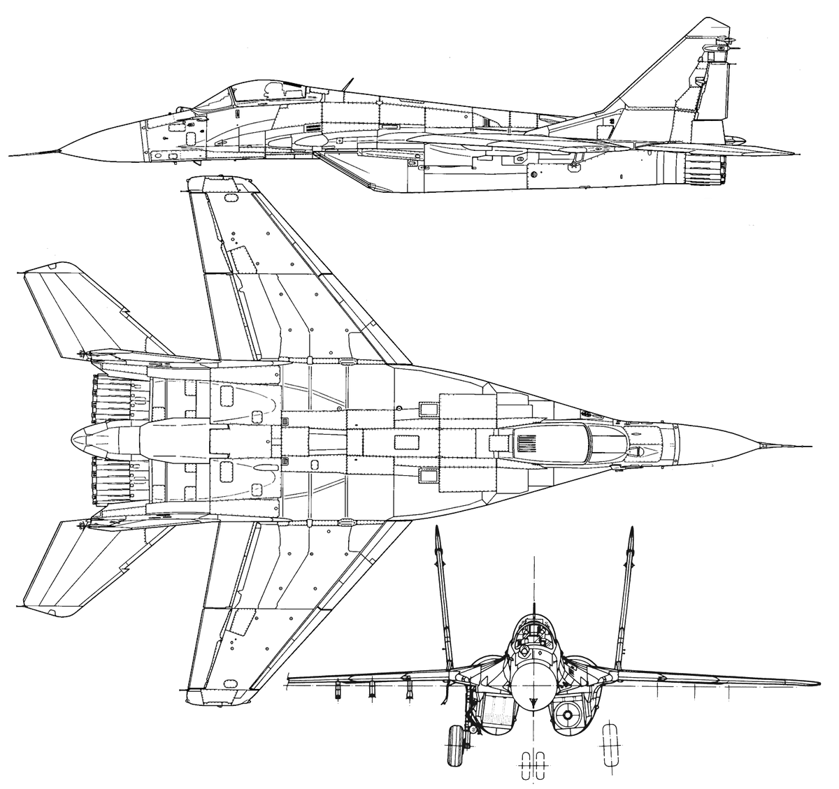 MiG-29M blueprint