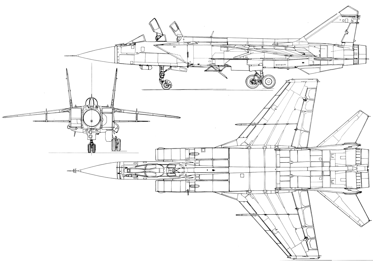 MiG-31 blueprint
