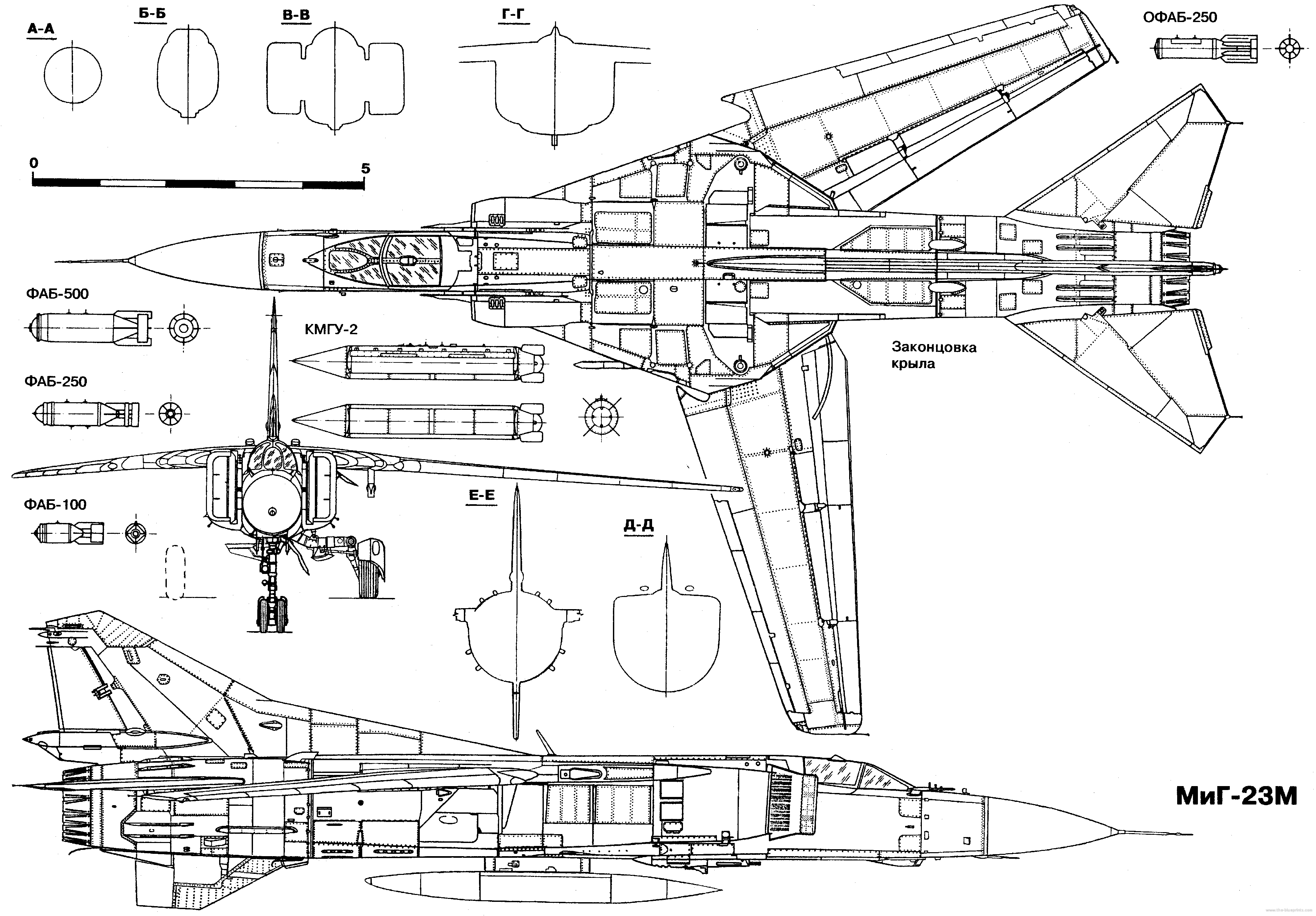 MiG-23m blueprint
