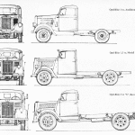 Opel Blitz truck blueprint