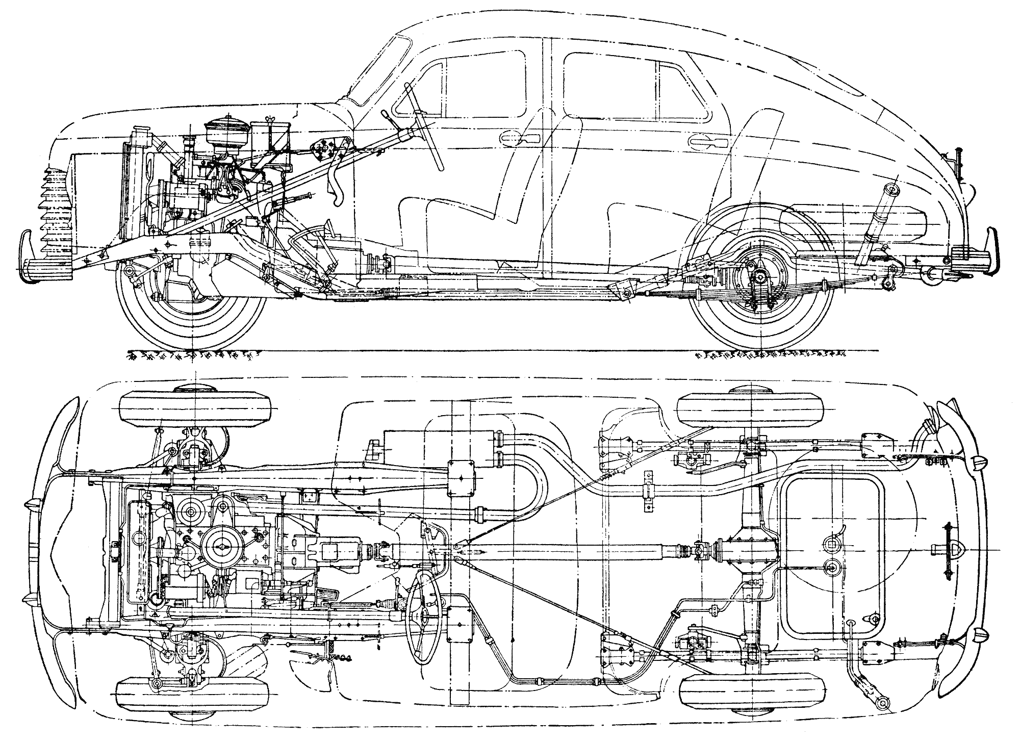 GAZ-M20 Pobeda blueprint