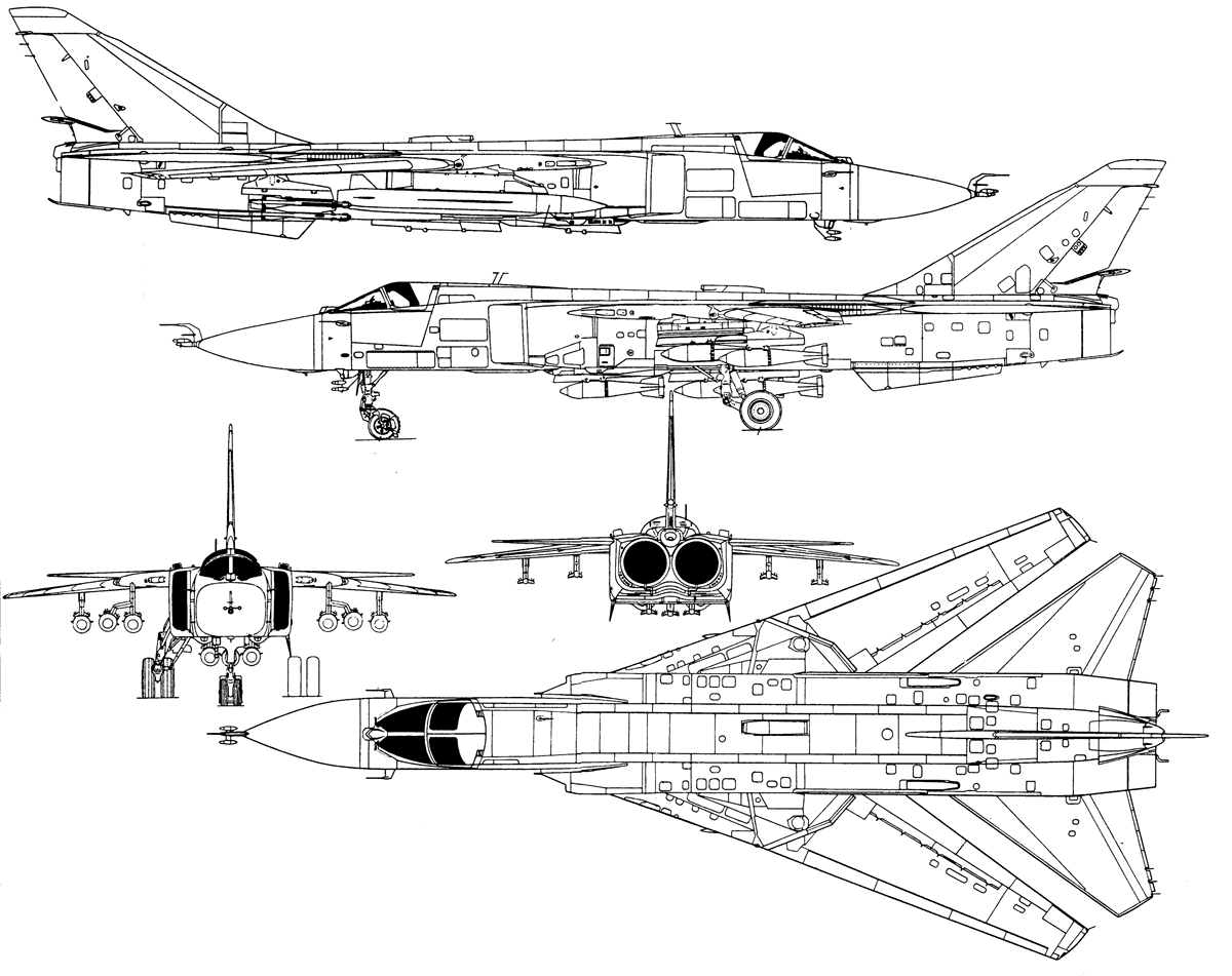 Su-24 blueprint
