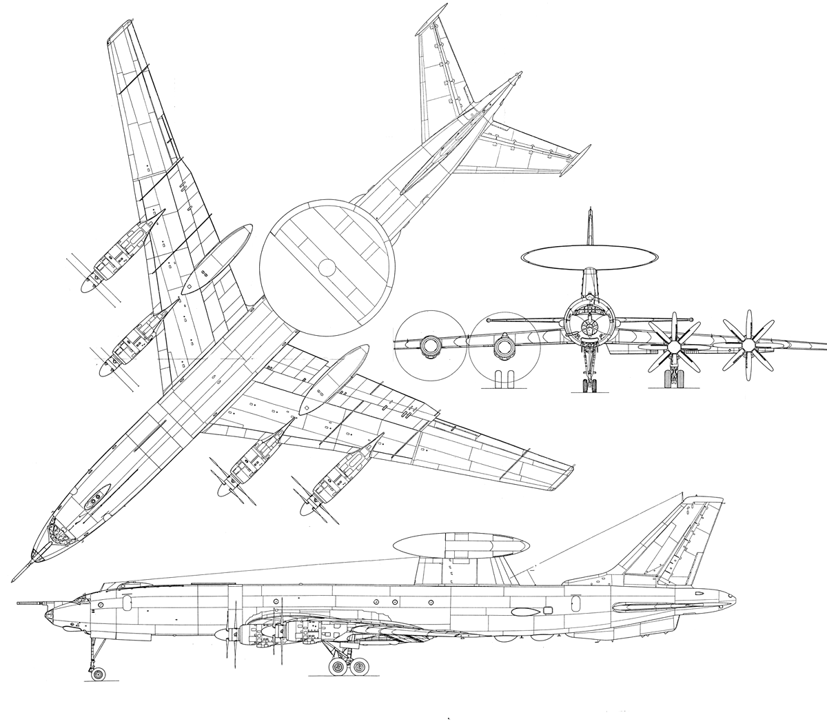 Tu-126 blueprint