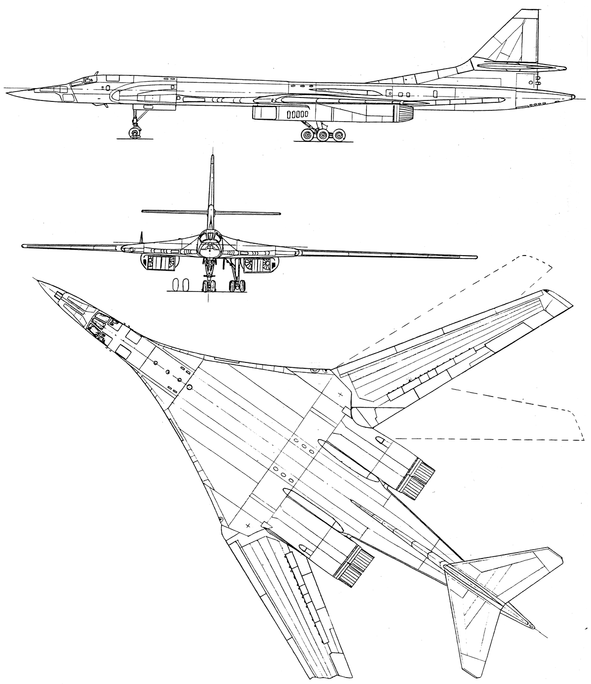 Tu-160 blueprint