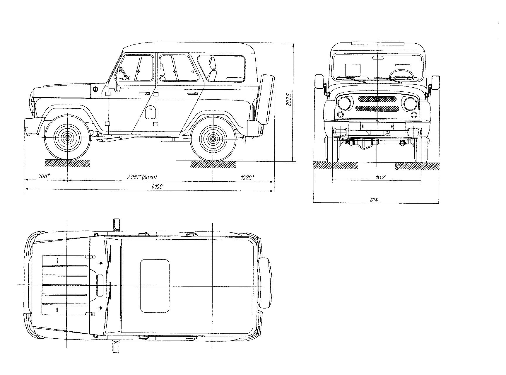 UAZ-469 blueprint