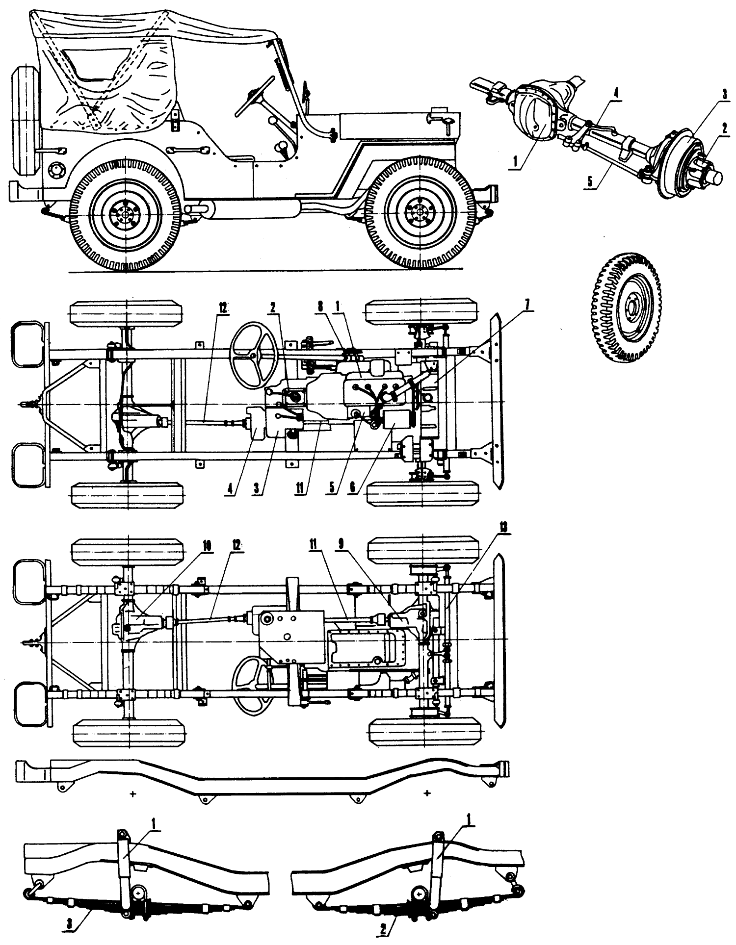 Willys Jeep blueprint