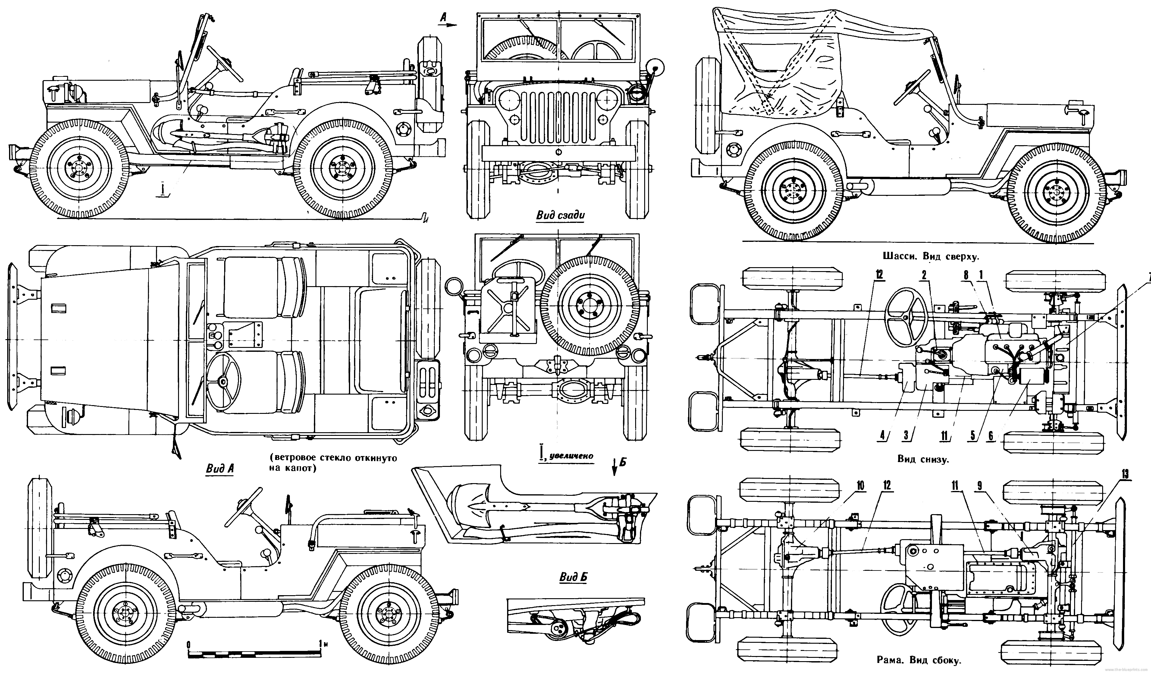 Willys MB blueprints
