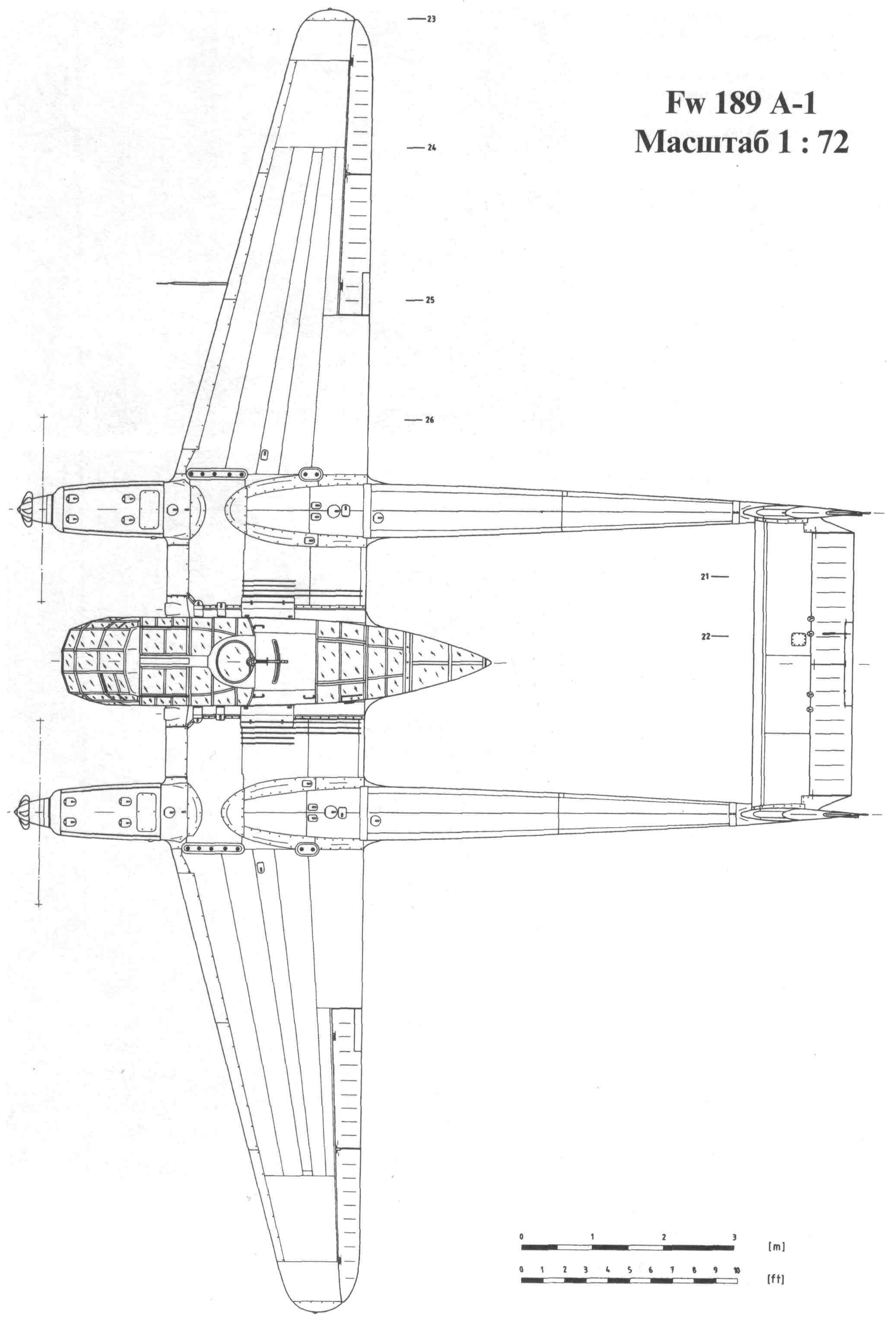 Fw 189 Uhu blueprint