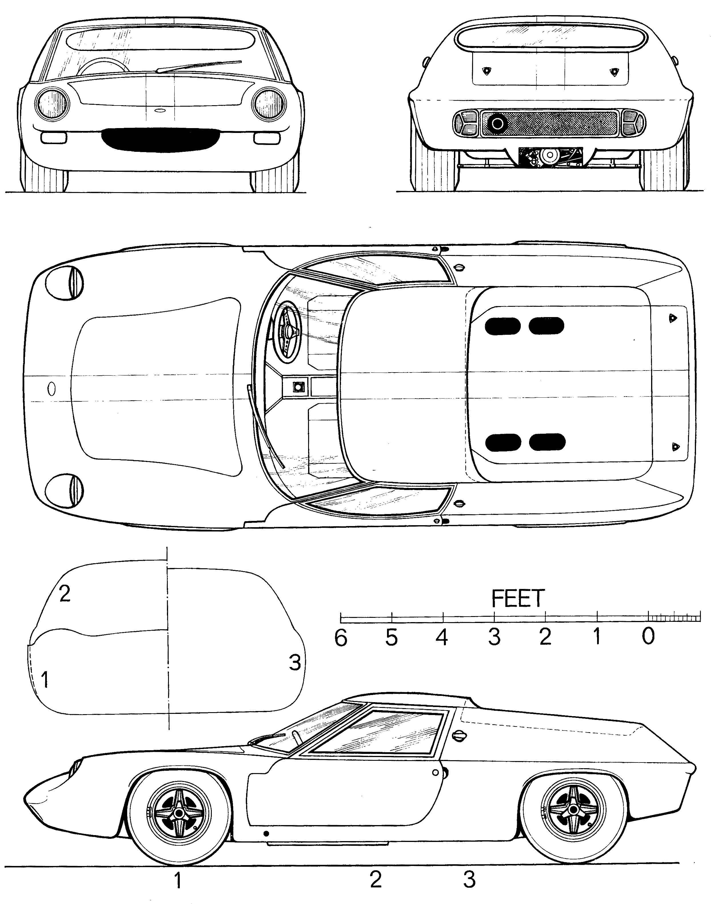 Lotus Europa Type 47 blueprint