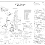 Vought F4U Corsair blueprint